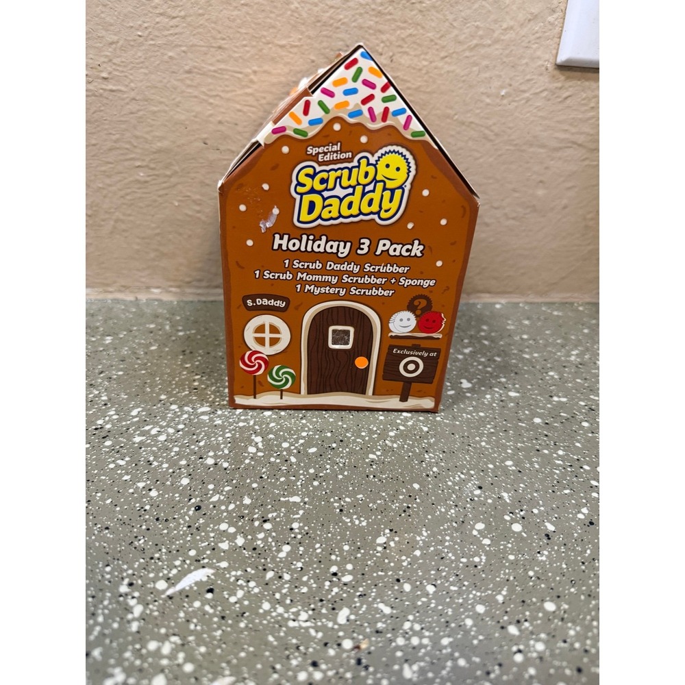 Scrub Daddy Holiday 3 Pack Gingerbread House Mystery Scrubber Target Exclusive